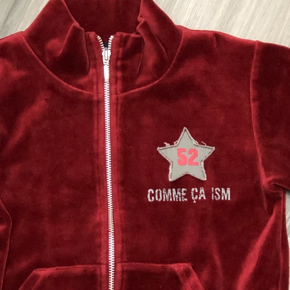 Toddler Velvet Track Jacket - Picture 2 of 4